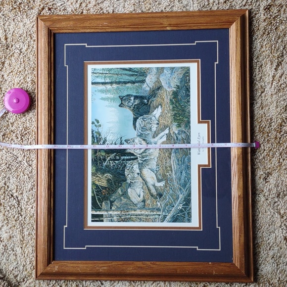 Framed Wolf Print - Picture 4 of 4